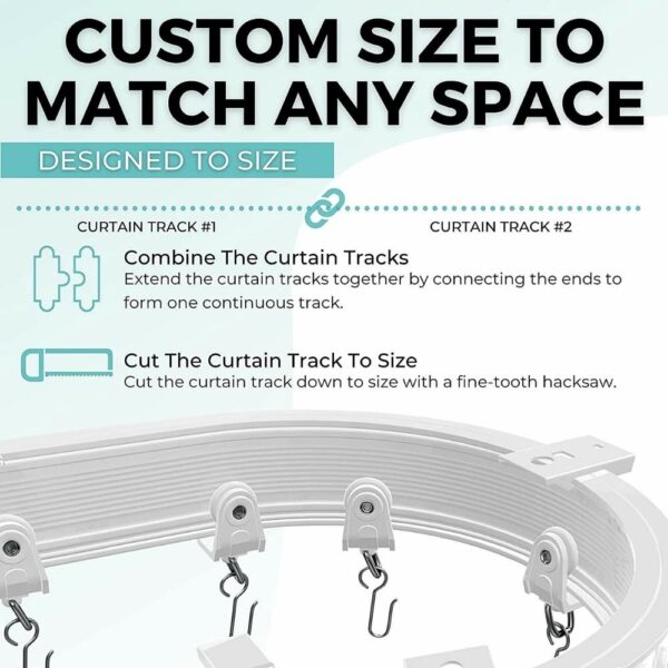 Bendable Curtain Track Ceiling Mount: image 5